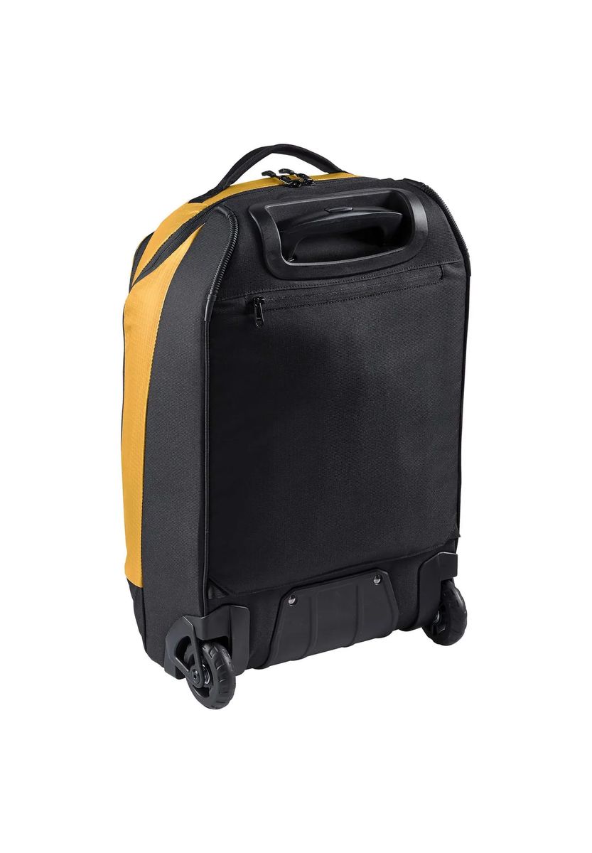 VAUDE 2-Rollen-Trolley, Reißverschlussfach, Rucksackgurte, gelb, 99