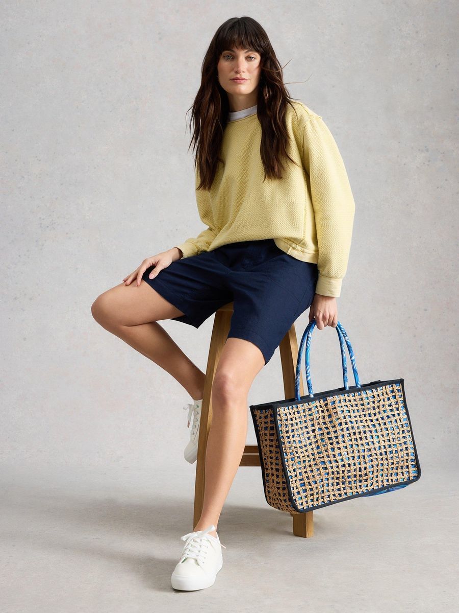 Bequeme Leinen Bermuda Shorts