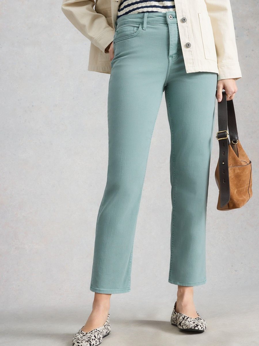 Gerade geschnittene 7/8-Jeans