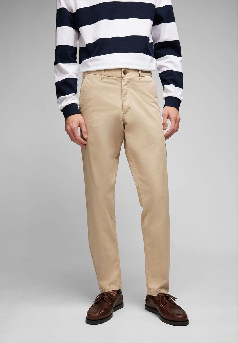 Herren Chino Hose Beige, Regular Fit