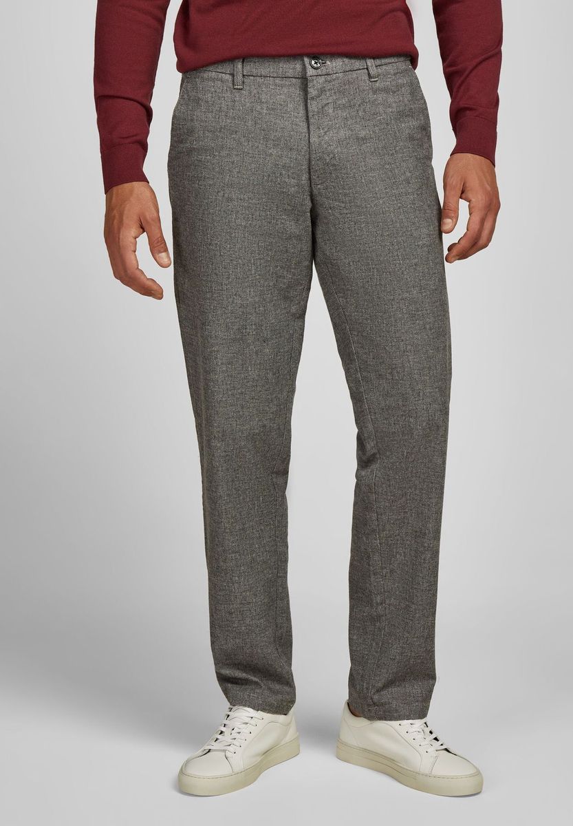 Chino-Hose aus gebürstetem Baumwollmischgewebe