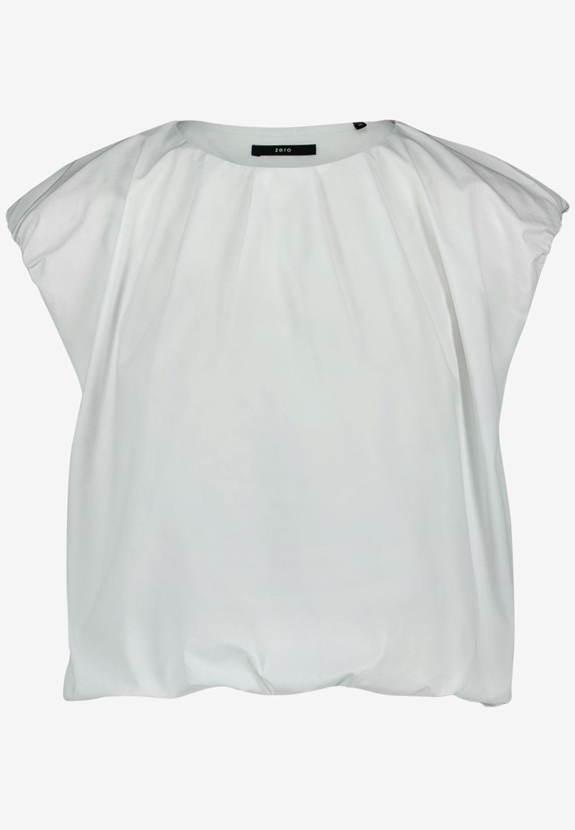 Ärmellose Cropped Bluse mit Rundhalsausschnitt
