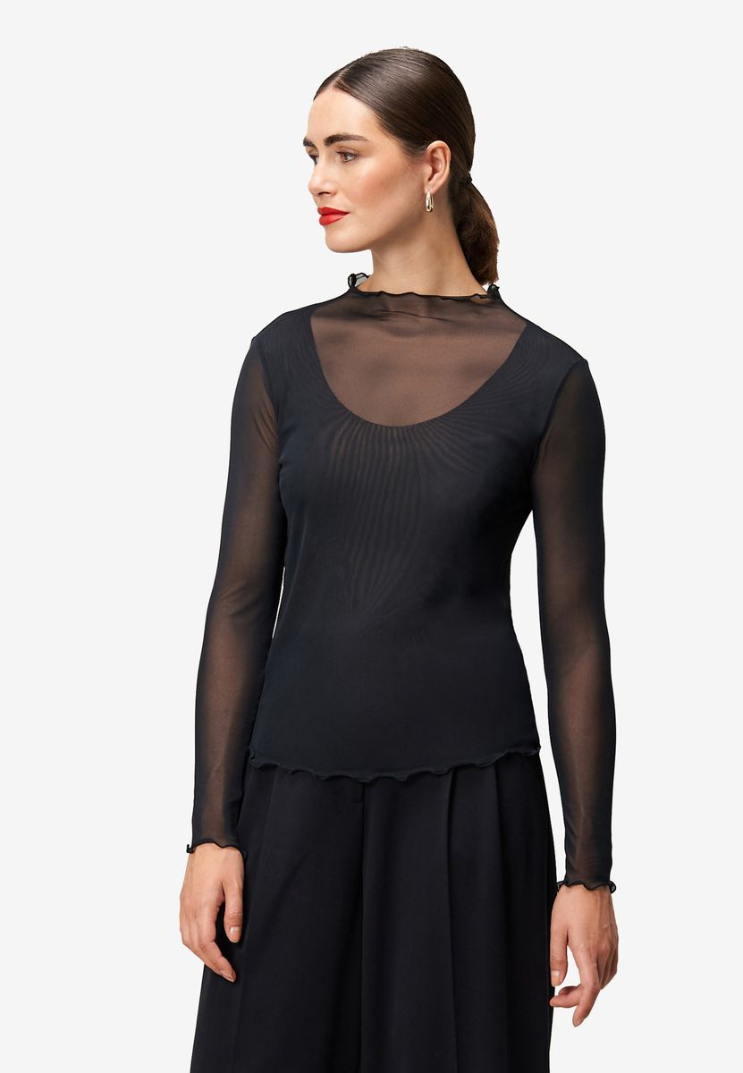 Langarmshirt transparent