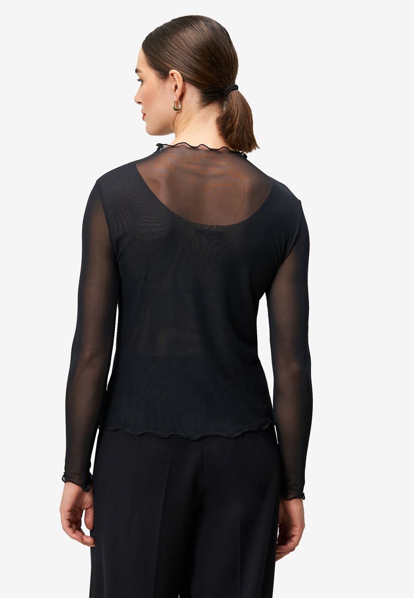 Langarmshirt transparent