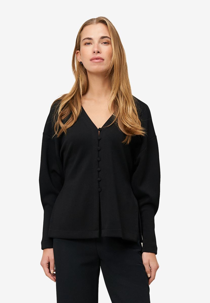 Sweatshirt mit Knopfleiste