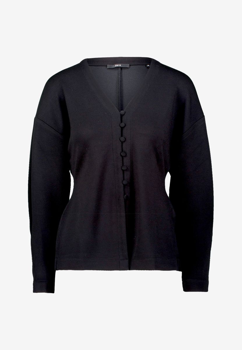 Sweatshirt mit Knopfleiste