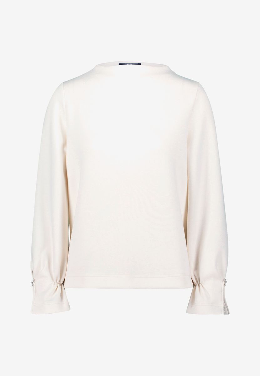 Sweatshirt mit Glitzerknopf