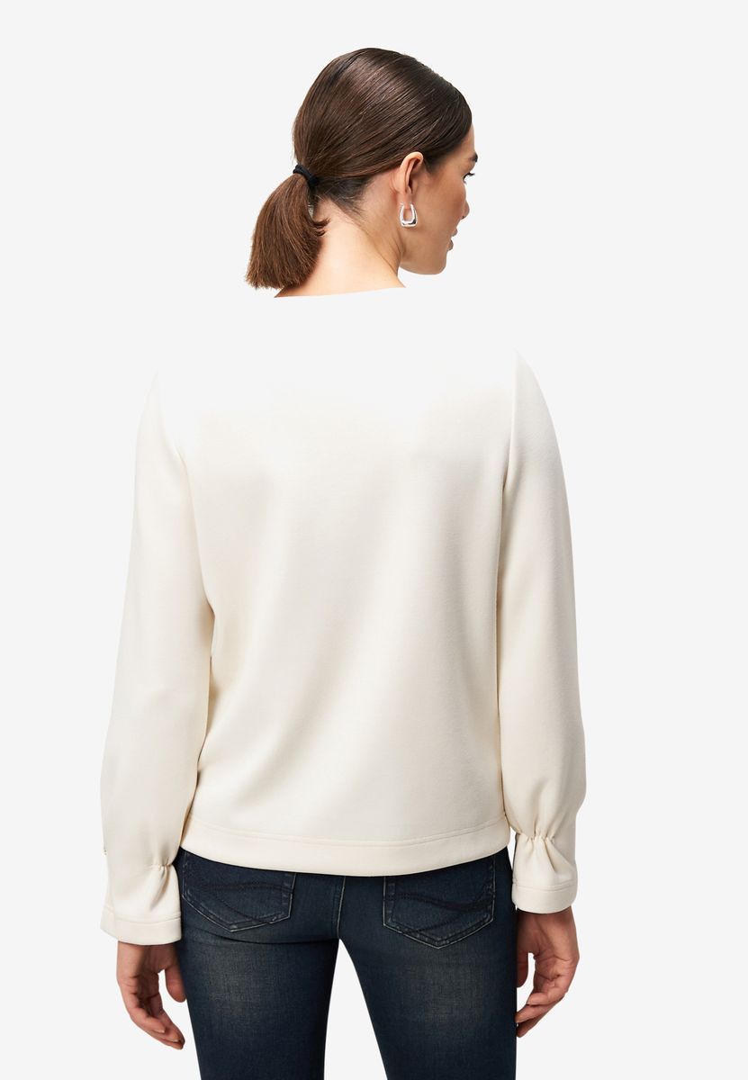 Sweatshirt mit Glitzerknopf