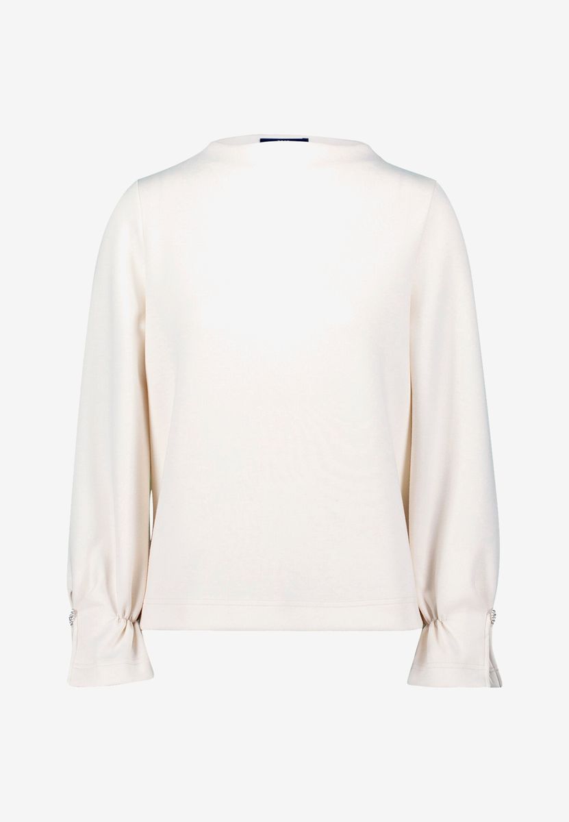 Sweatshirt mit Glitzerknopf
