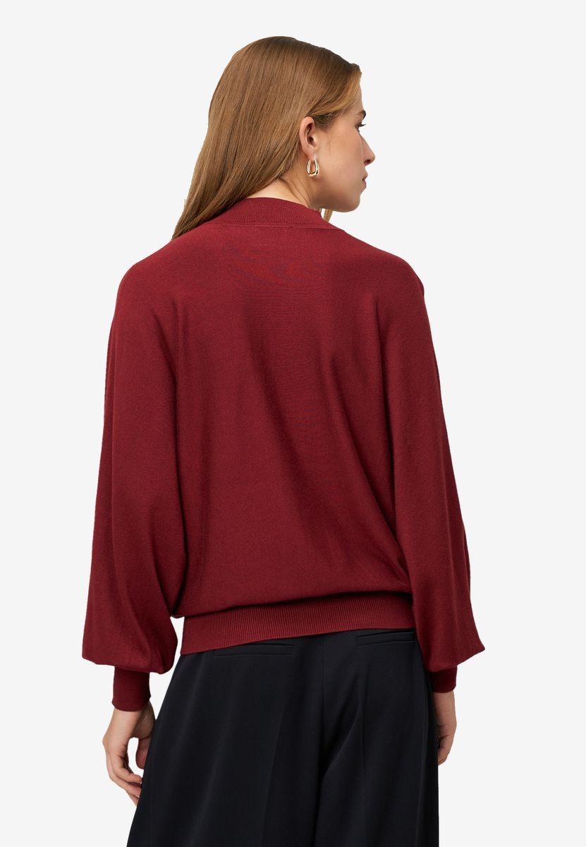Feinstrickpullover mit Stehkragen