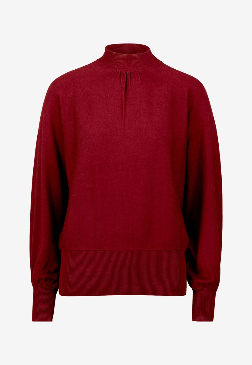 Feinstrickpullover mit Stehkragen