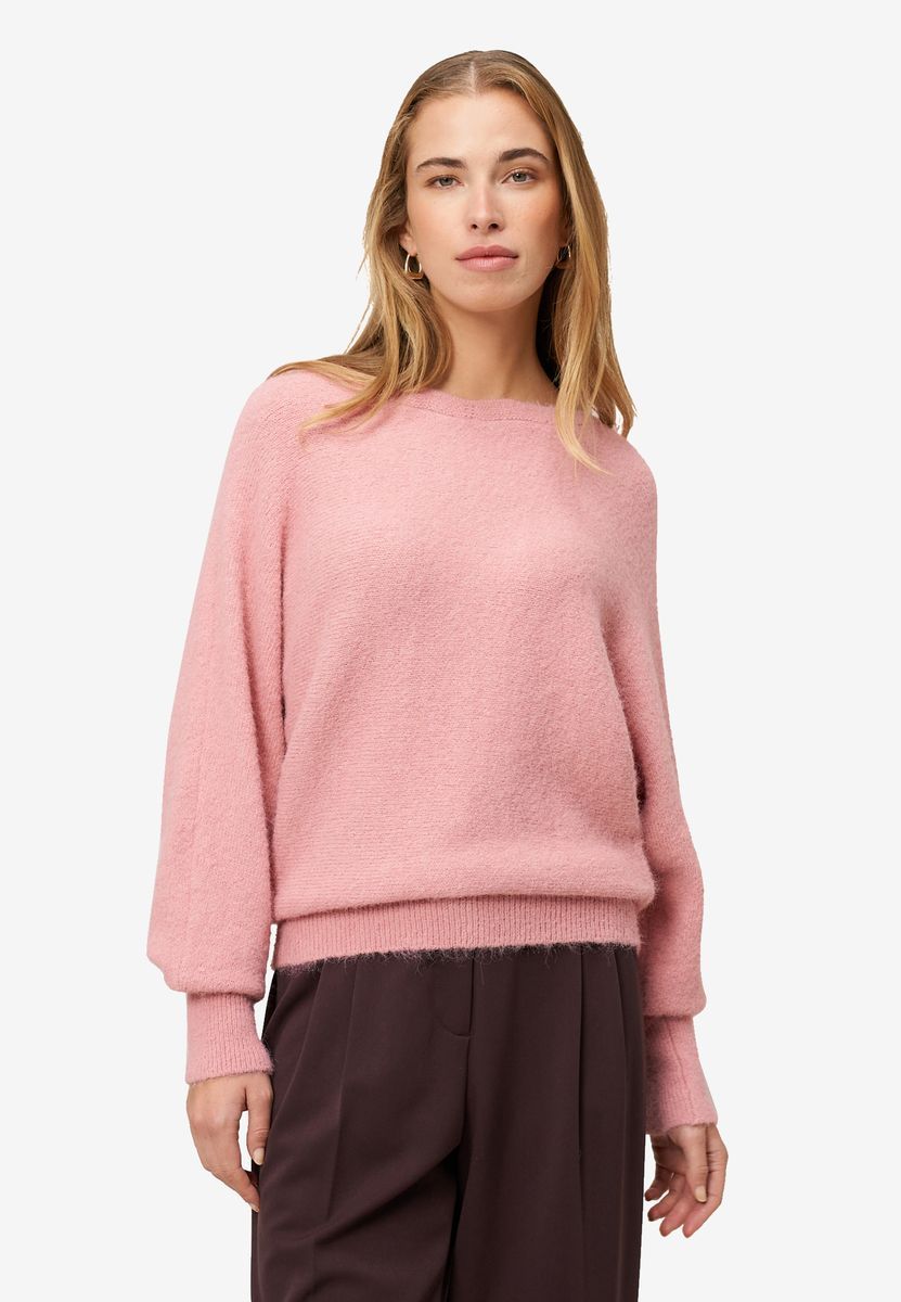 Strickpullover mit U-Boot Ausschnitt