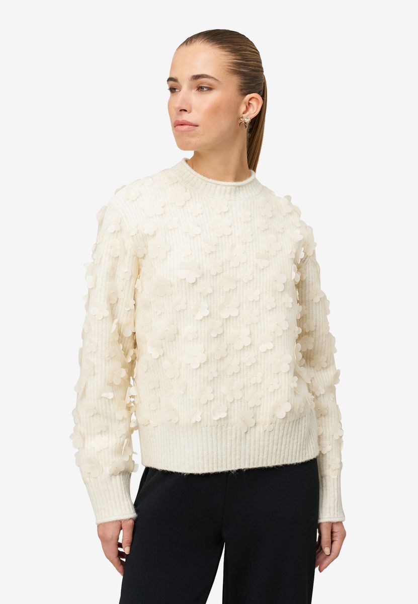 Pullover mit 3D Blüten