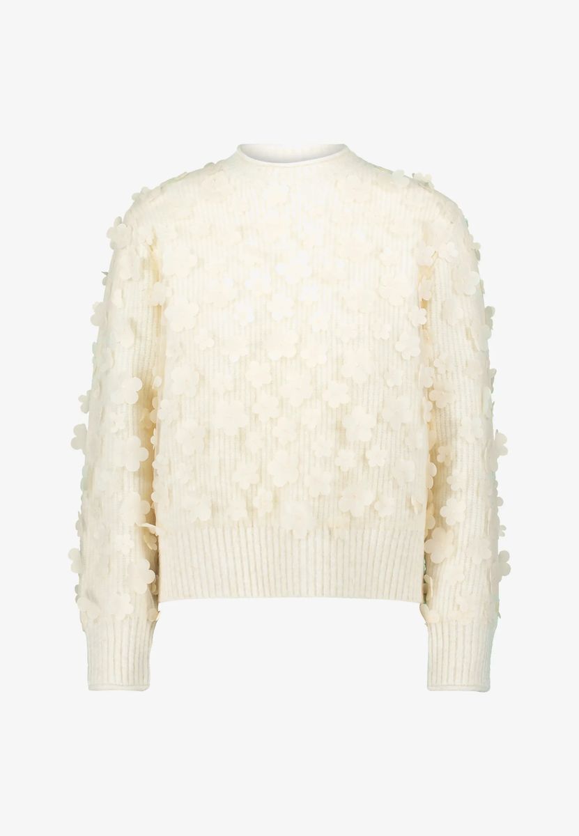 Pullover mit 3D Blüten