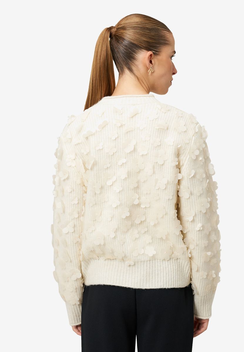 Pullover mit 3D Blüten