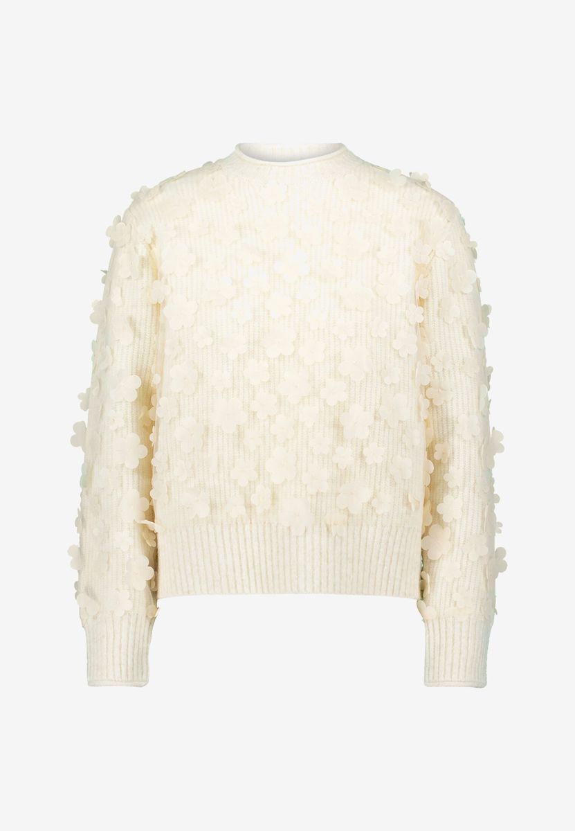 Pullover mit 3D Blüten