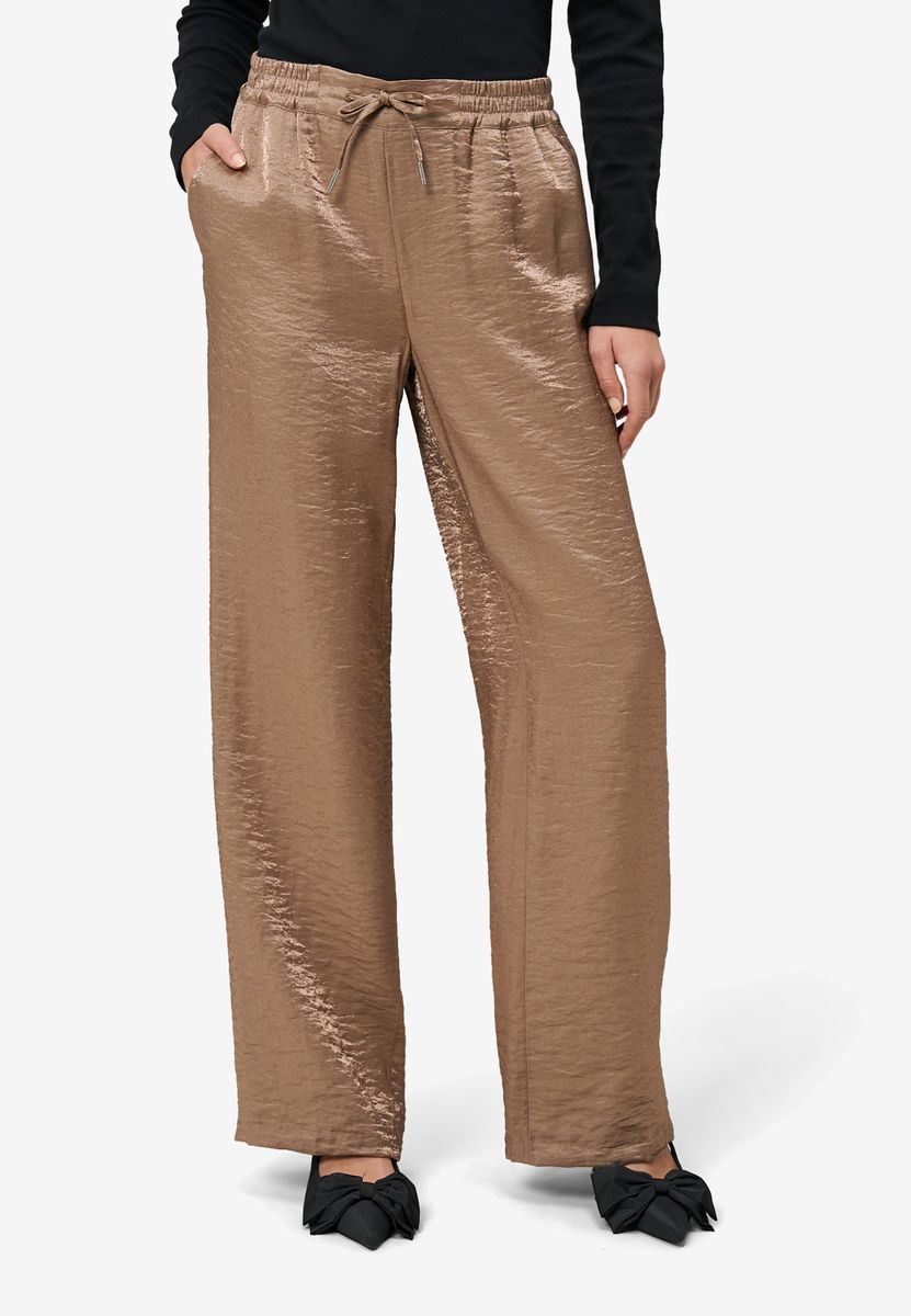 Weite Loungehose mit Struktur
