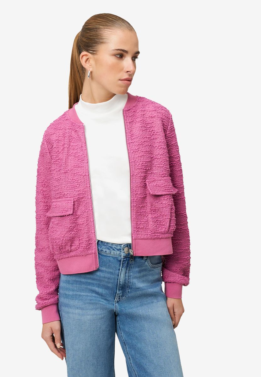 Boucè Jacke mit Reißverschluss