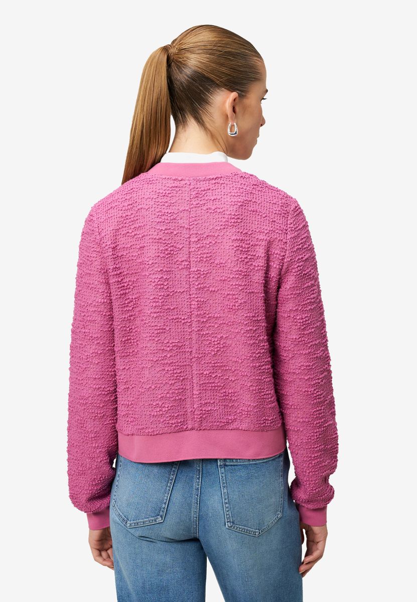 Boucè Jacke mit Reißverschluss