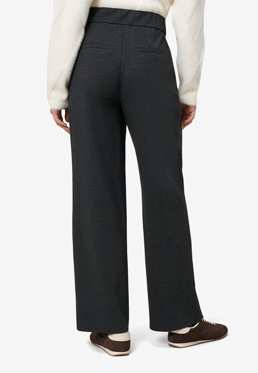 Minimalistische Jerseyhose mit weitem Bein