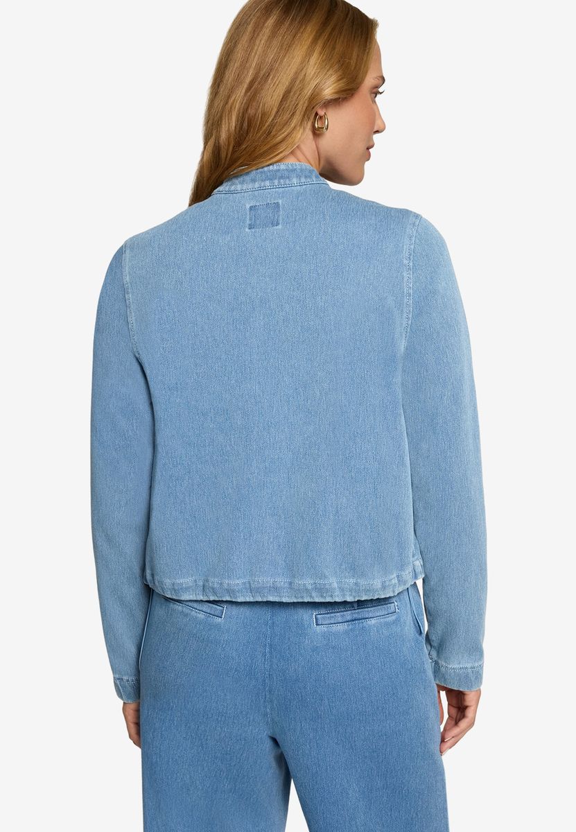 Jeansjacke mit Reißverschluss