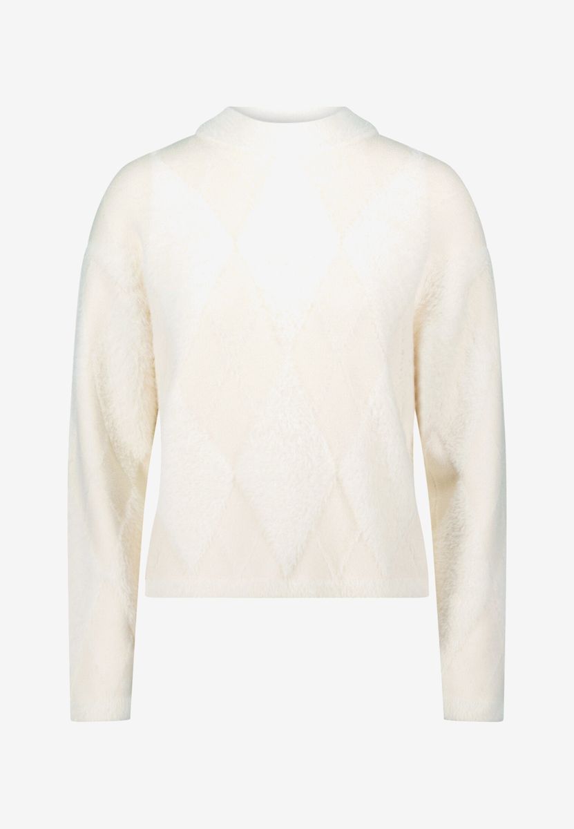 Strukturierter Pullover mit Karomuster