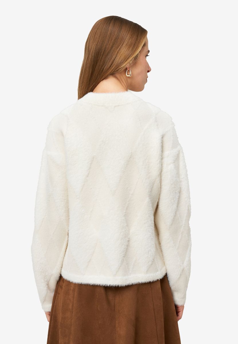 Strukturierter Pullover mit Karomuster