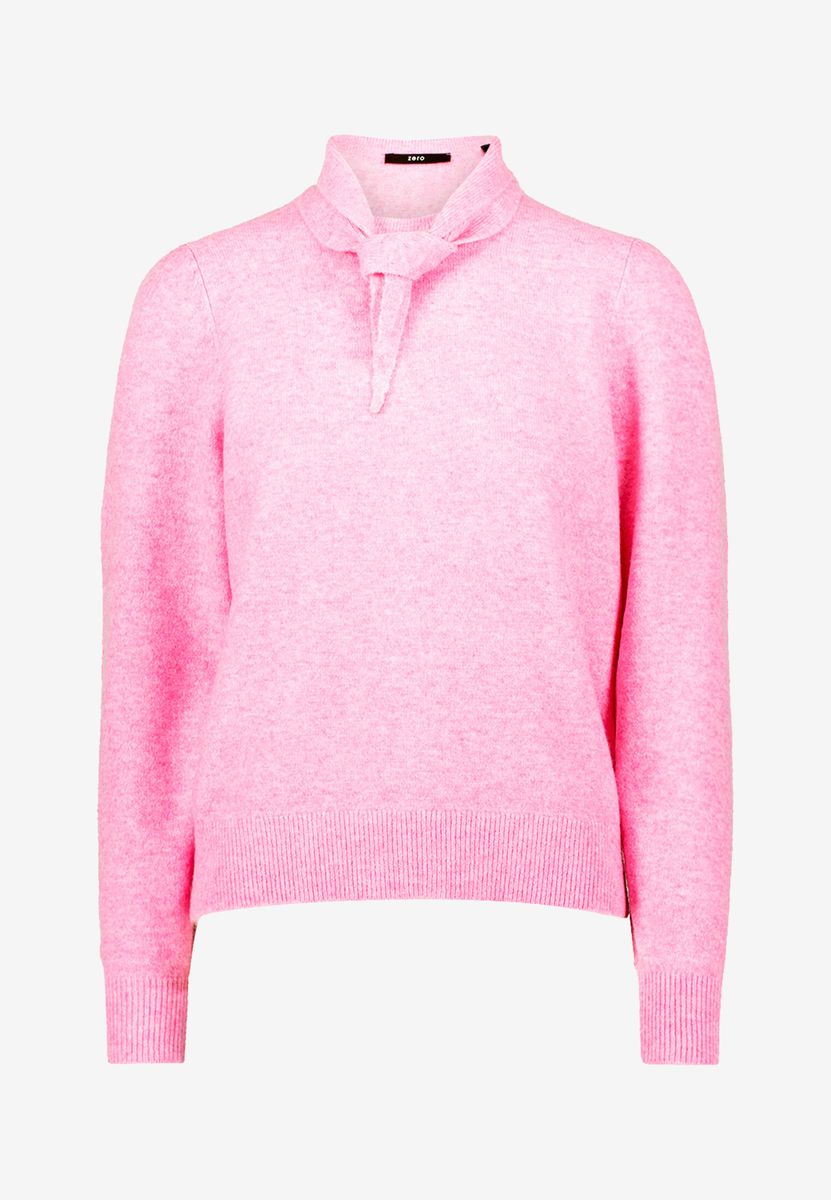 Pullover mit Strickhalstuch