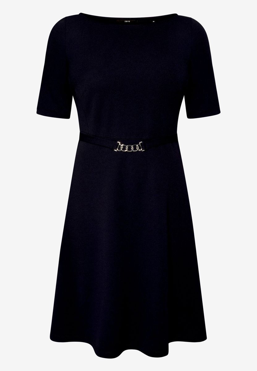 Jerseykleid mit Gürtel