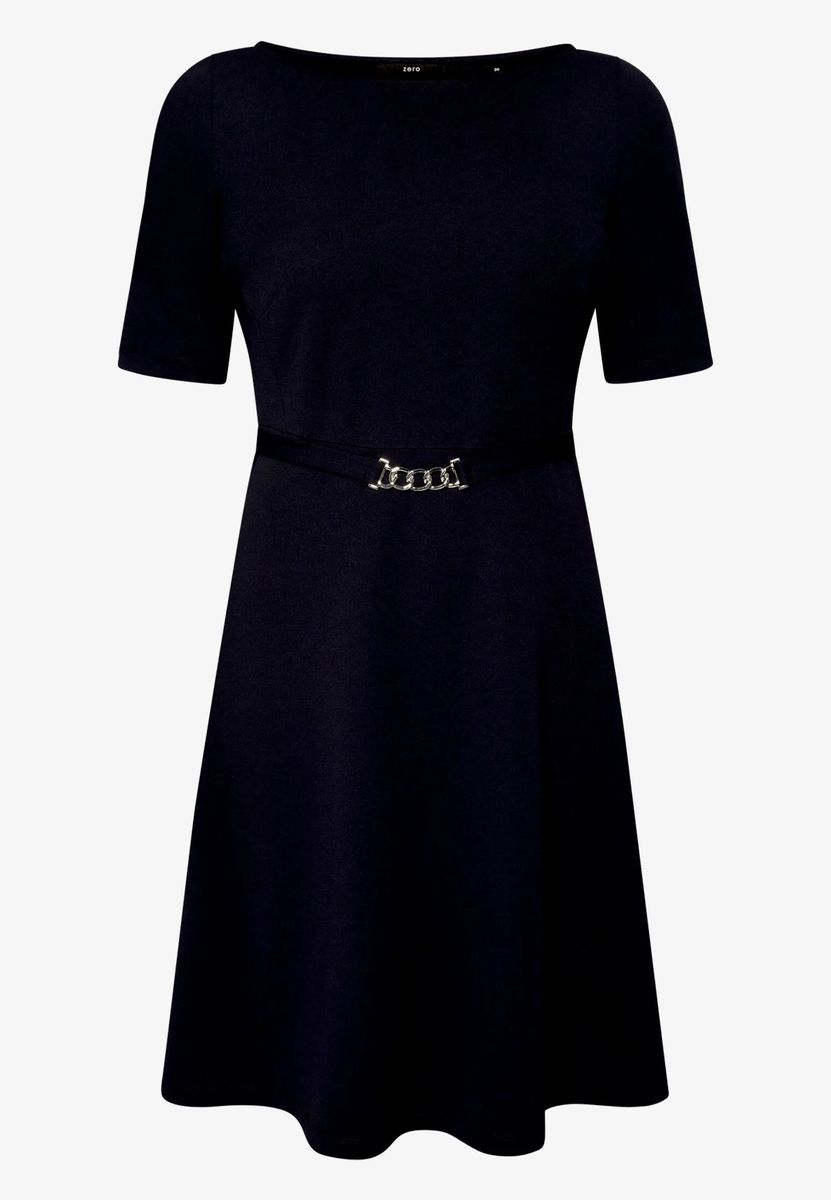 Elegantes Jerseykleid mit Bootausschnitt