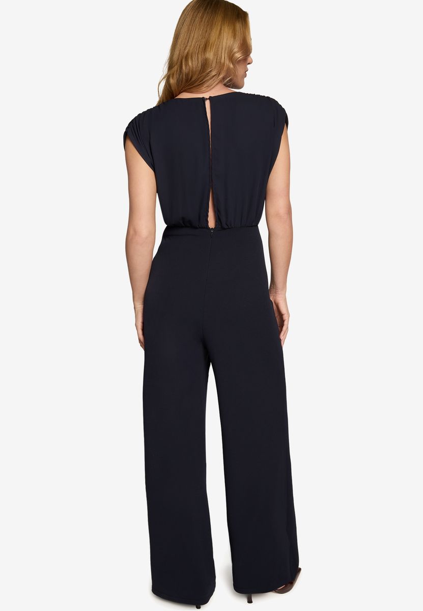 Jumpsuit Wickeloptik weites Bein