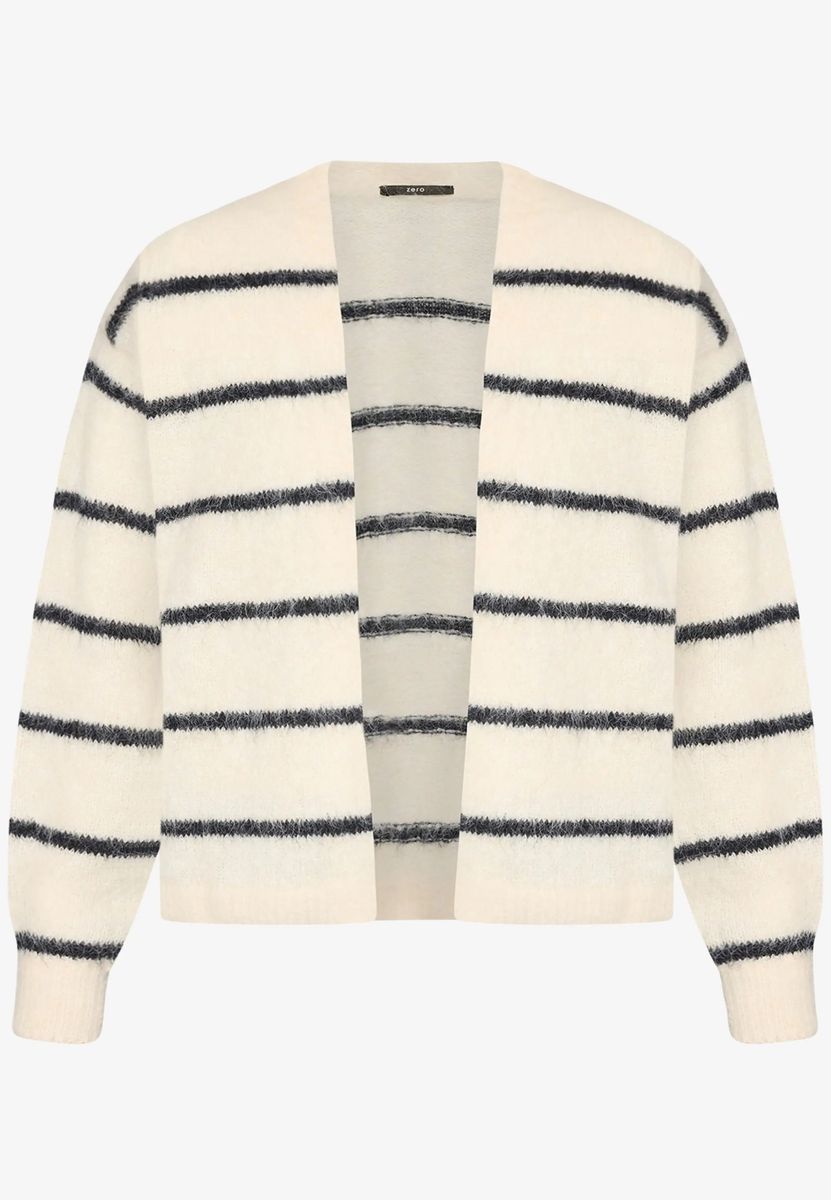 Strickjacke mit Streifen offener Style