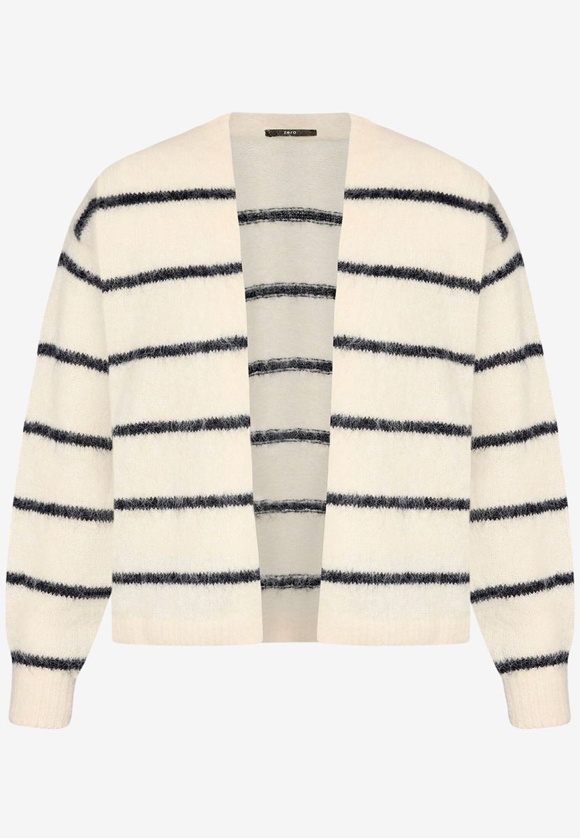 Strickjacke mit Streifen offener Style