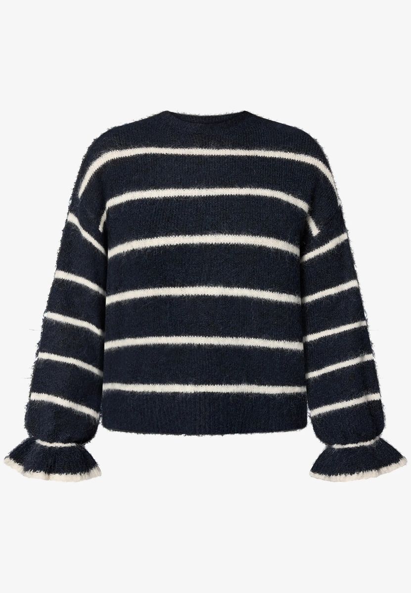 Pullover gestreift mit Wolle
