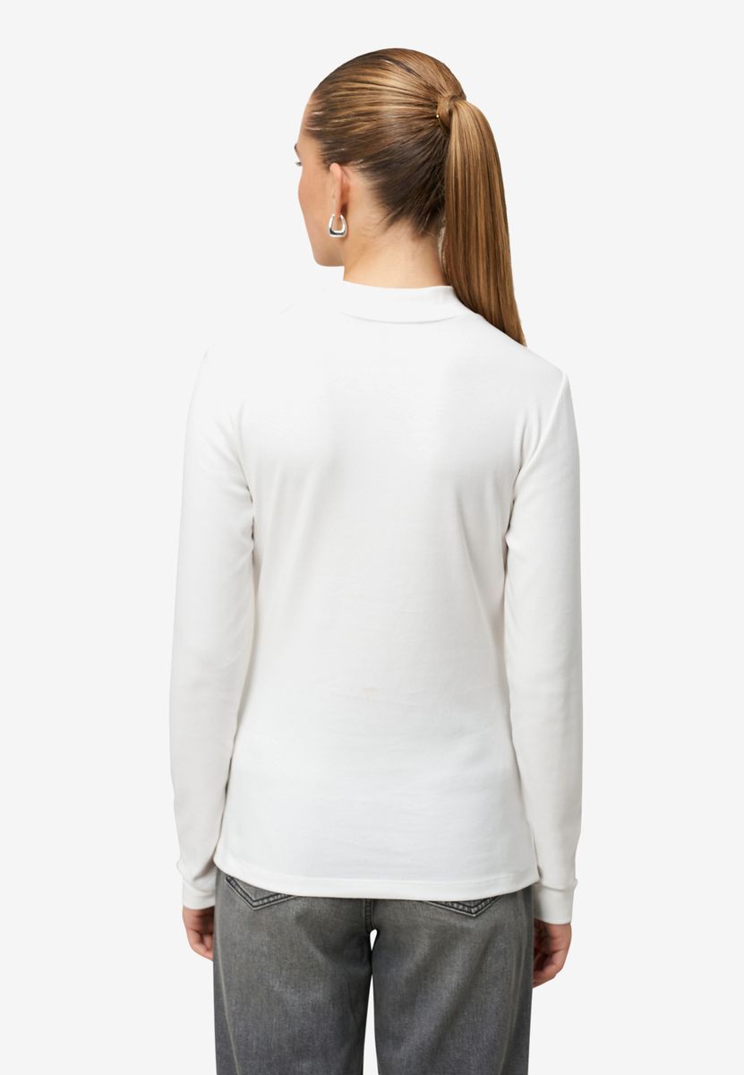 Langarmshirt mit Stehkragen