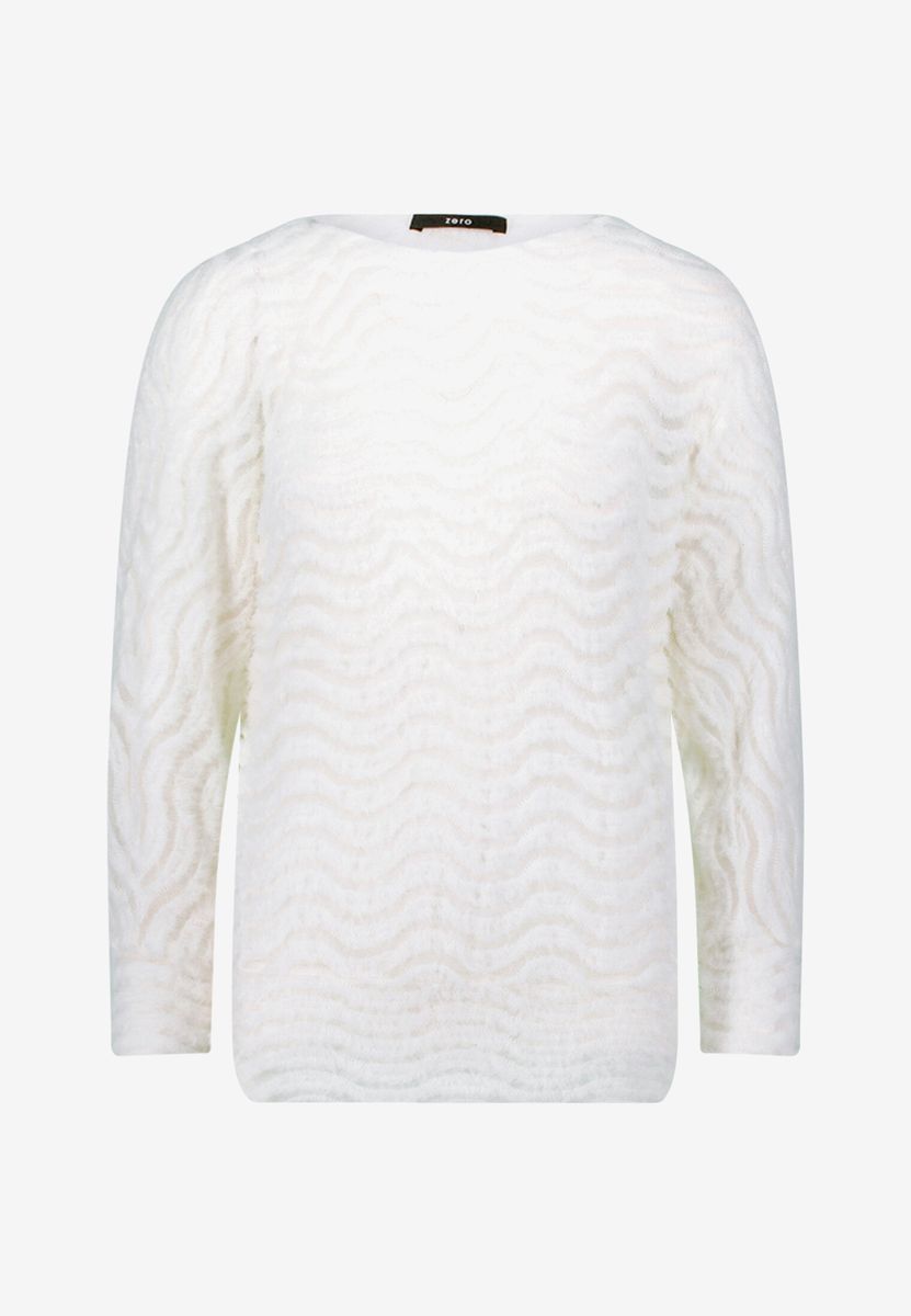 Sweatshirt mit strukturiertem Wellenmuster