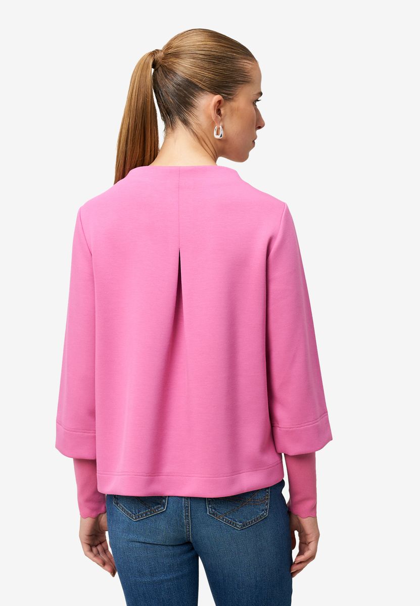 Kastiges Sweatshirt mit Lagenärmeln
