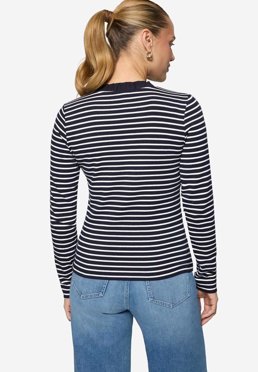 Ringelshirt mit Knopfleiste