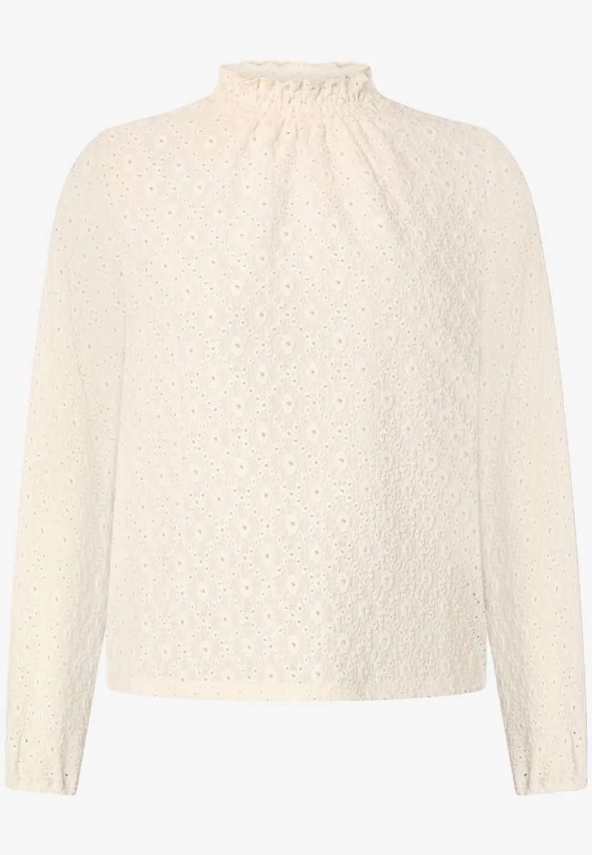 Bluse mit Lochmuster