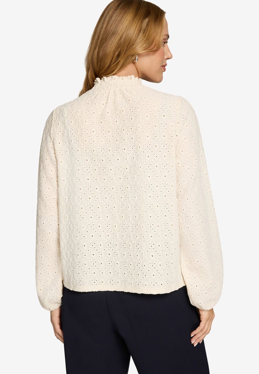 Bluse mit Lochmuster