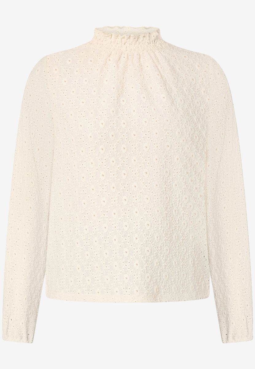 Bluse mit Lochmuster