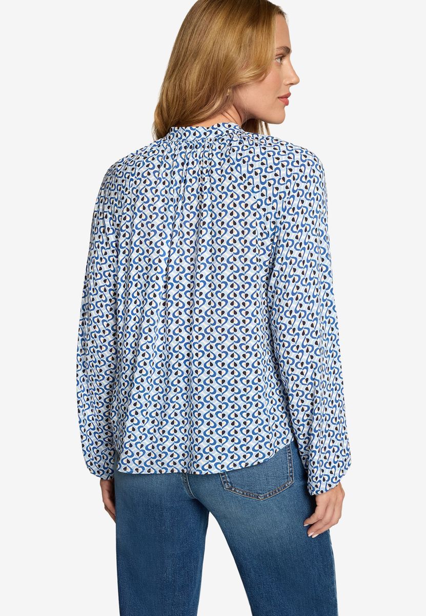 Langärmlige Bluse mit grafischem Druck