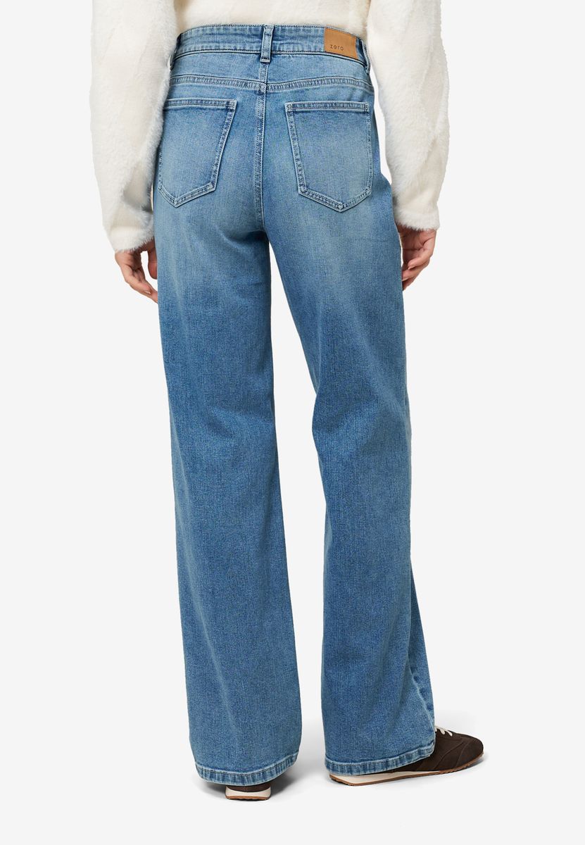 High-Waist Jeans mit weitem Bein