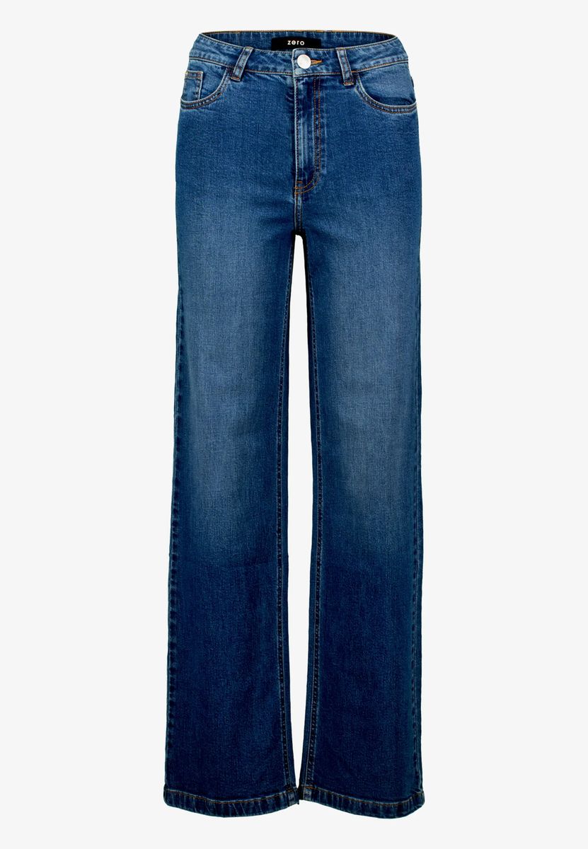High-Waist Jeans mit weitem Bein