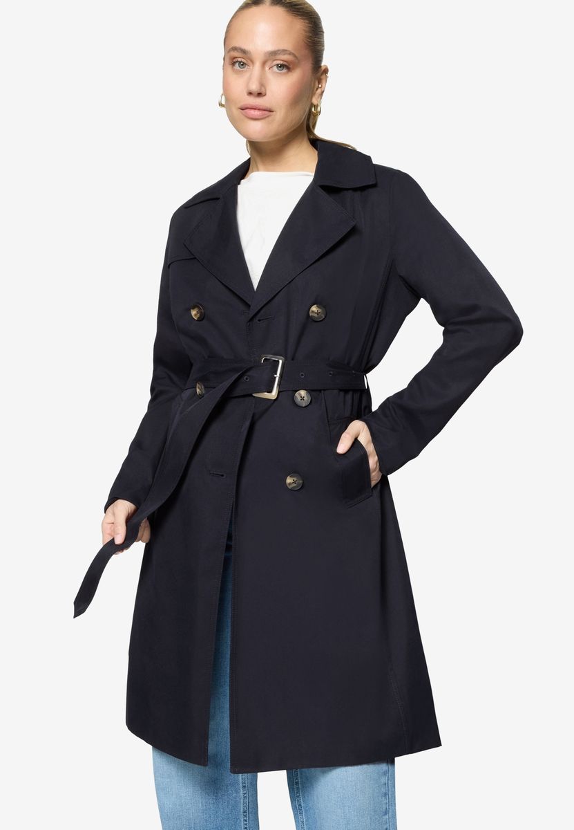 Klassischer Trenchcoat mit Gürtel