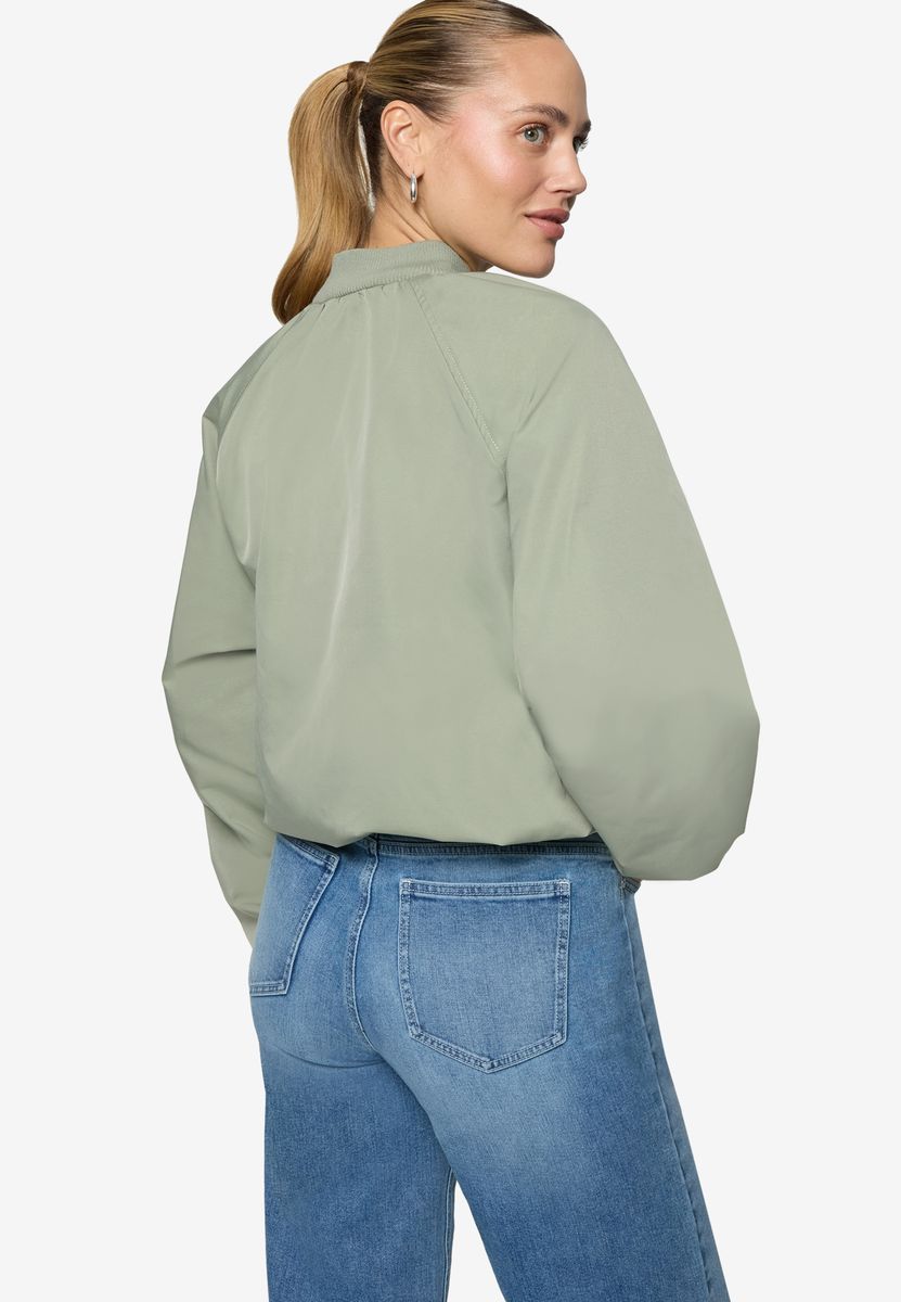 Kurz geschnittene Oversized-Bomberjacke