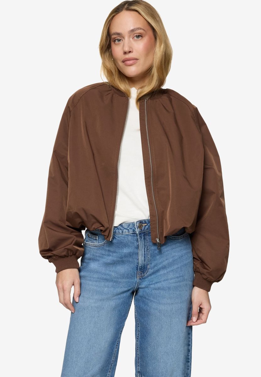 Oversized Bomberjacke mit Reißverschluss