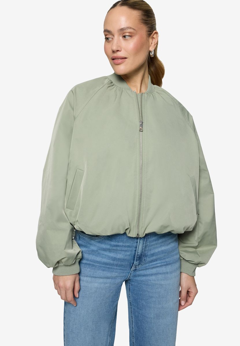 Kurz geschnittene Oversized-Bomberjacke