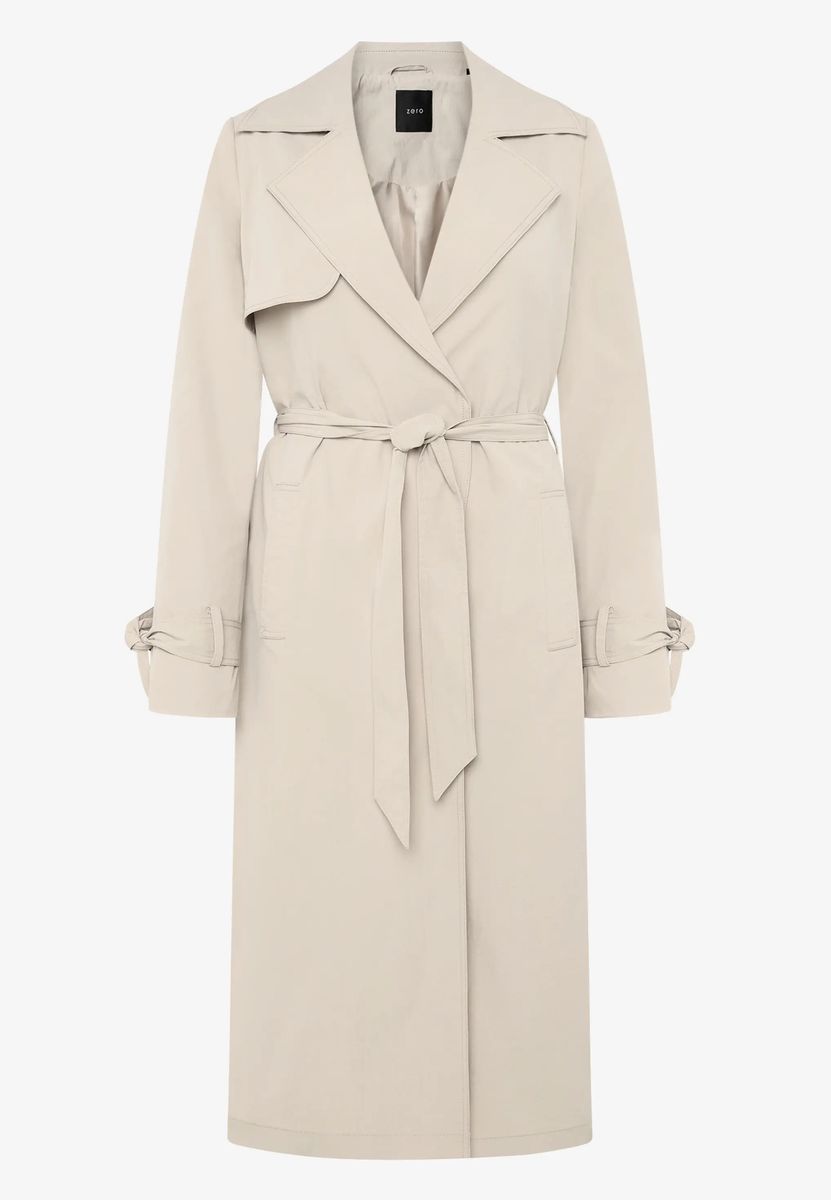 Klassischer Trenchcoat mit Ärmelgürtel