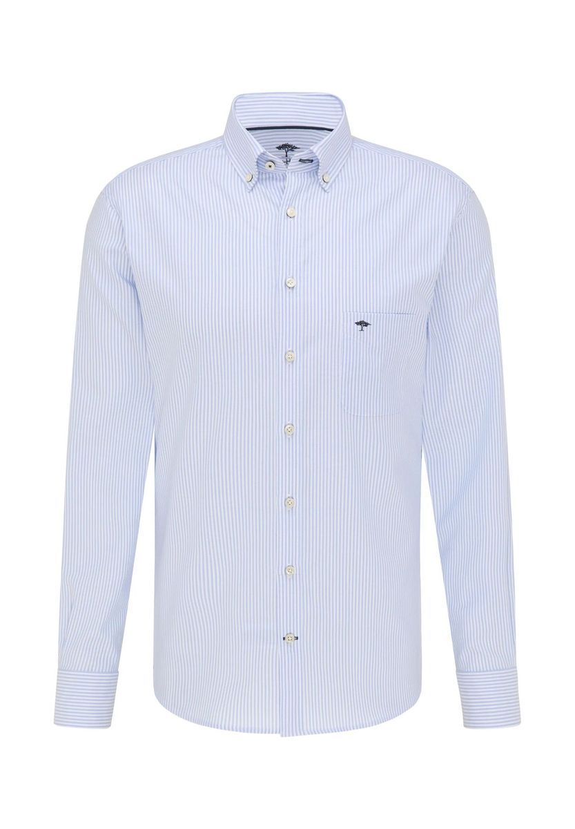 Gestreiftes Baumwoll-Button-Down-Hemd